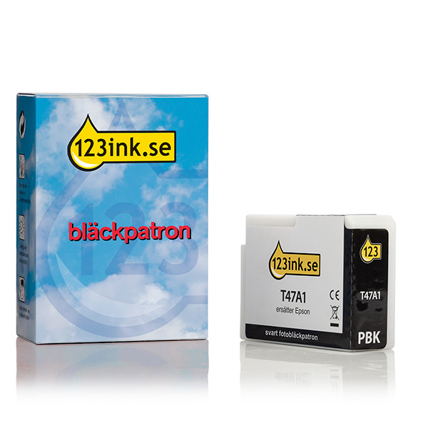 Epson T47A1 fotosvart bläckpatron (varumärket 123ink) C13T47A100C 083511 - 1