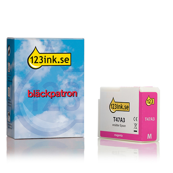 Epson T47A3 magenta bläckpatron (varumärket 123ink) C13T47A300C 083515 - 1