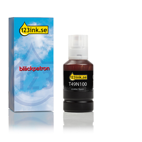 Epson T49N1 svart bläckrefill (varumärket 123ink) C13T49N100C 024183 - 1