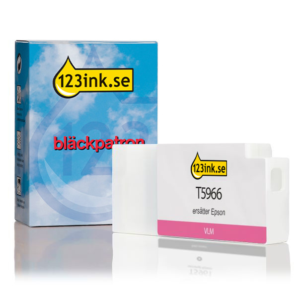 Epson T5966 vivid ljus magenta bläckpatron (varumärket 123ink) C13T596600C 026239 - 1