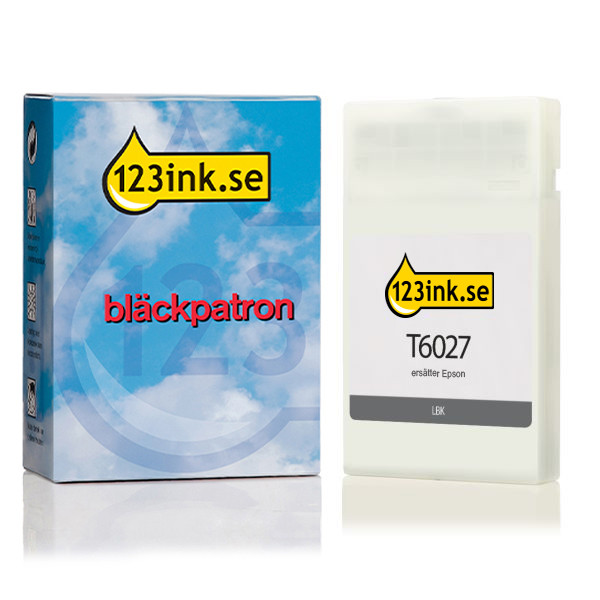 Epson T6027 ljus svart bläckpatron (varumärket 123ink) C13T602700C 026031 - 1