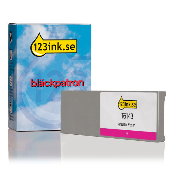 Epson T6143 magenta bläckpatron hög kapacitet (varumärket 123ink) C13T614300C 026109 - 1