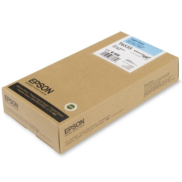 Epson T6535 ljus cyan bläckpatron (original) C13T653500 026324 - 1