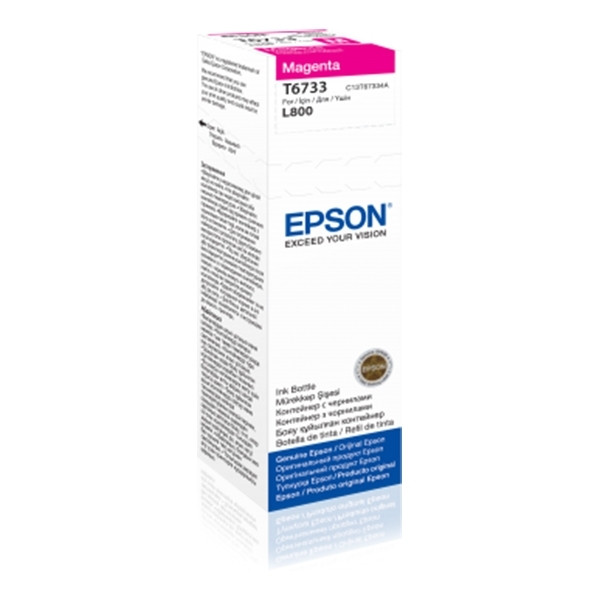 Epson T6733 magenta bläckrefill (original) C13T67334A 026820 - 1