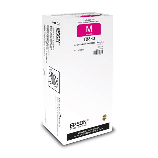 Epson T8383 magenta bläckpatron hög kapacitet (original) C13T838340 027084 - 1