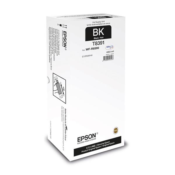 Epson T8391 svart bläckpatron hög kapacitet (original) C13T839140 027064 - 1