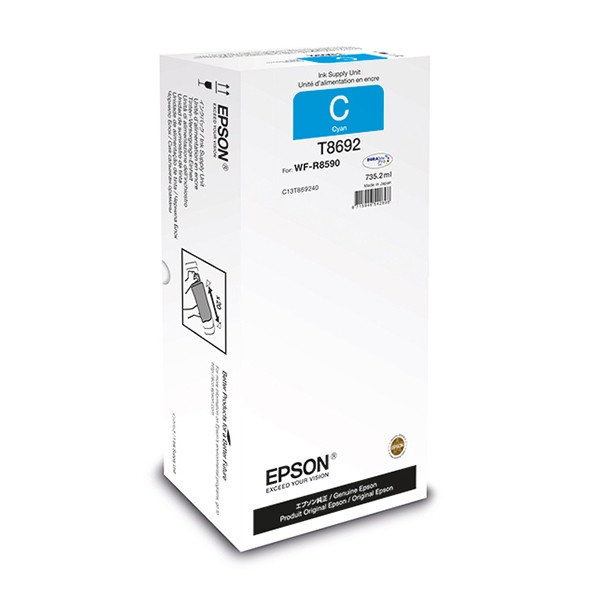 Epson T8692 cyan bläckpatron extra hög kapacitet (original) C13T869240 027074 - 1