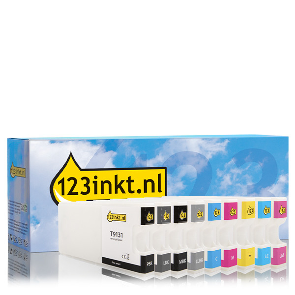 Epson T9131/2/3/4/5/6/7/8 bläckpatron (varumärket 123ink) C13T913100C C13T913200C C13T913300C C13T913400C C13T913500C 652081 - 1