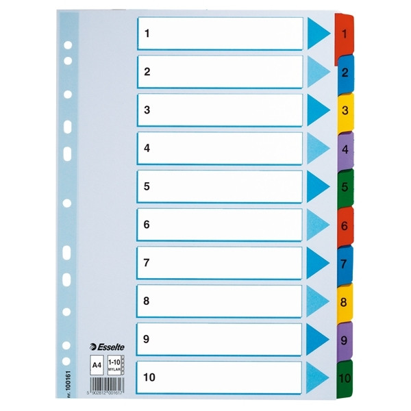 Esselte Pärmregister A4 | 1-10 | Esselte 100161 100161 203834 - 1