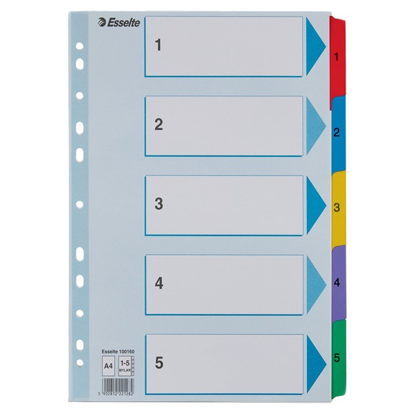 Esselte Pärmregister A4 | 1-5 | Esselte Register Mylar 100160 238444 - 1