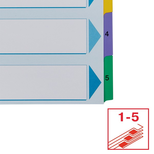 Esselte Pärmregister A4 | 1-5 | Esselte Register Mylar 100160 238444 - 6