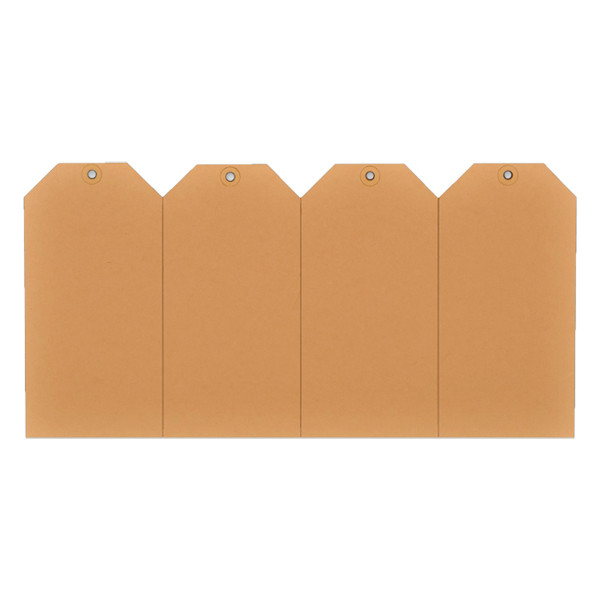 Etiketter med upphängningsögla 35 x 70mm chamois | 1,000st 395002 226901 - 1