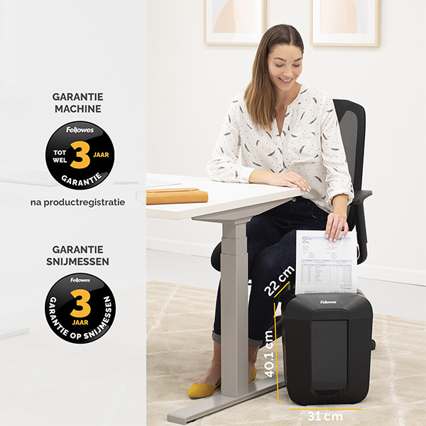 Fellowes Dokumentförstörare P4 | Fellowes Powershred LX41 [5Kg] 4300701 213357 - 5