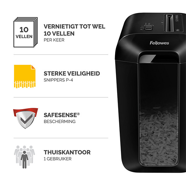 Fellowes Dokumentförstörare P4 | Fellowes Powershred LX65 [5,5Kg] 4400701 213365 - 2