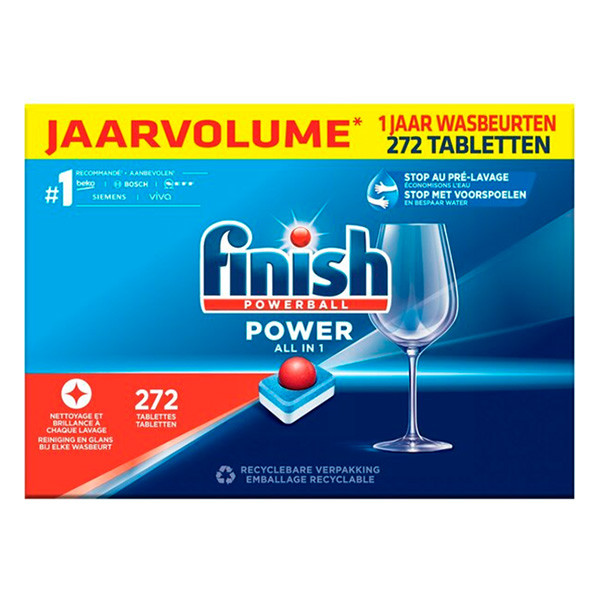 Finish Diskmaskinstabletter | Finish Power All-in-1 | 272st  SFI01025 - 1