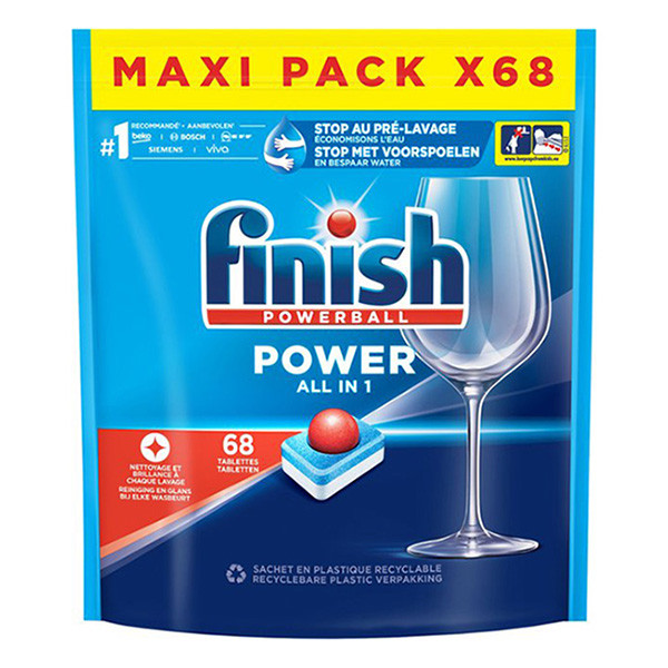 Finish Diskmaskinstabletter | Finish Power All-in-1 | 68st  SFI01024 - 1