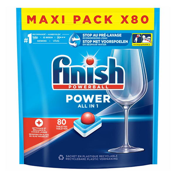 Finish Diskmaskinstabletter | Finish Power All-in-1 | 80st  SFI01014 - 1