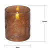 Flamme Leaf LED Blockljus | 10cm | brun 061-74 501545 - 3