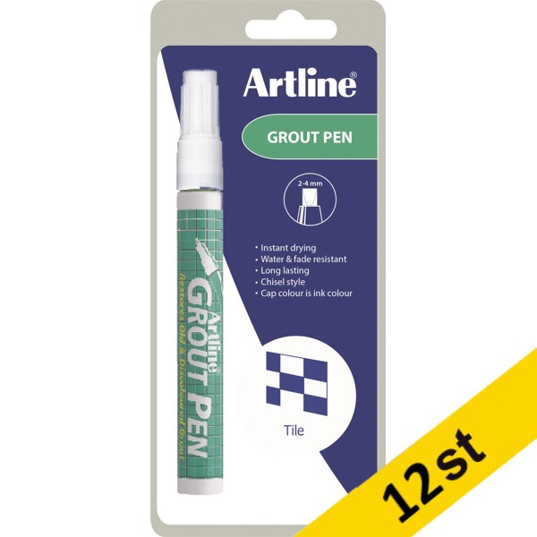 Fogpenna 2.0-4.0mm | Artline 419 grout pen | vit 12st  360776 - 1