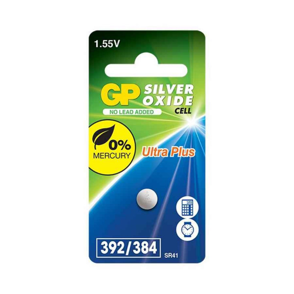 GP SR41 Silveroxid knappcellsbatteri GP392 215102 - 1