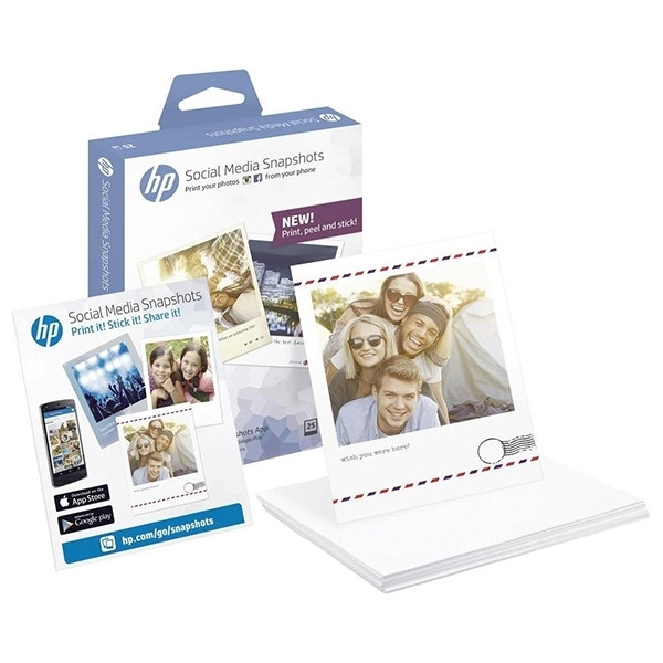 HP 10x13cm 265g HP W2G60A fotopapper | Snapshot | 3x 25 ark W2G60A 151141 - 1