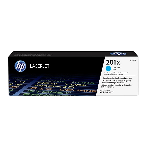 HP 201X (CF401X) cyan toner hög kapacitet (original) CF401X 054860 - 1