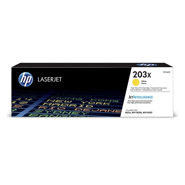 HP 203X (CF542X) gul toner hög kapacitet (original) CF542X 055218 - 1