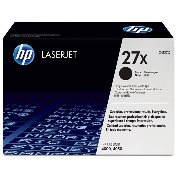 HP 27X (C4127X) svart toner hög kapacitet (original) C4127X 032122 - 1