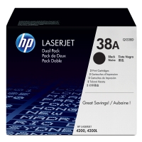 HP 38D (Q1338D) svart toner 2-pack (original) Q1338D 054096