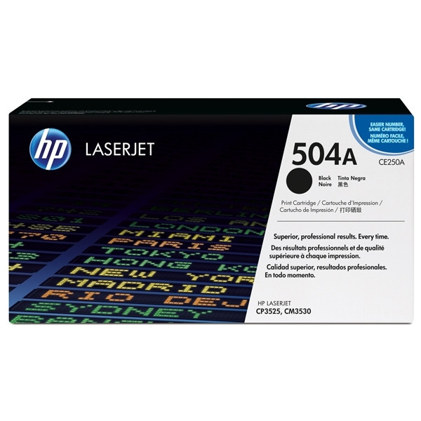 HP 504A (CE250A) svart toner (original) CE250A 039830 - 1