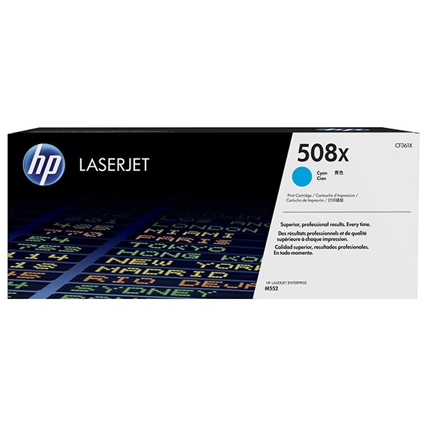 HP 508X (CF361X) cyan toner hög kapacitet (original) CF361X 054844 - 1