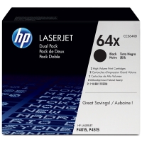 HP 64XD (CC364XD) svart toner hög kapacitet 2-pack (original) CC364XD 039910