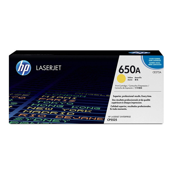 HP 650A (CE272A) gul toner (original) CE272A 039966 - 1