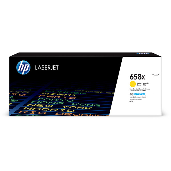 HP 658X (W2002X) gul toner hög kapacitet (original) W2002X 055410 - 1