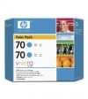 HP 70 (CB343A) cyan bläckpatron 2-pack (original) CB343A 030822 - 1