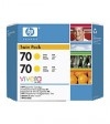 HP 70 (CB345A) gul bläckpatron 2-pack (original) CB345A 030830