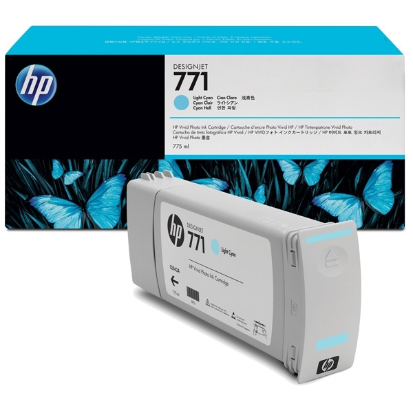 HP 771 (CE042A) ljus cyan bläckpatron (original) CE042A 044088 - 1