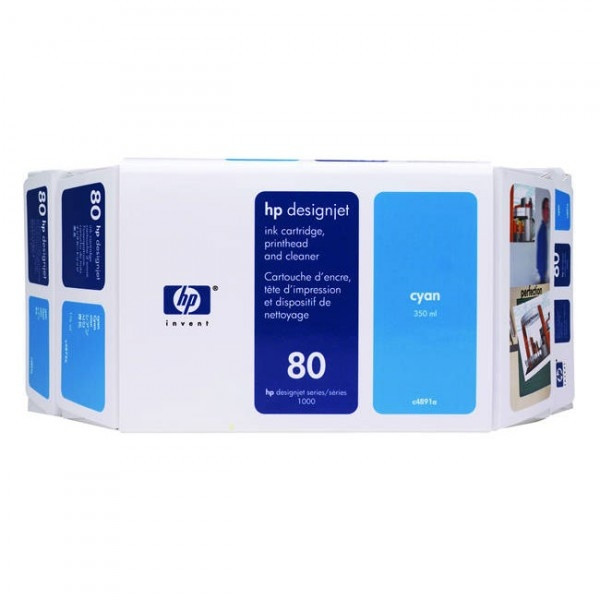 HP 80 (C4891A) cyan value pack (original) C4891A 031204 - 1