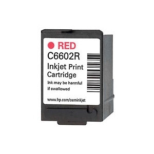 HP C6602R röd bläckpatron (original HP) C6602R 030958 - 1