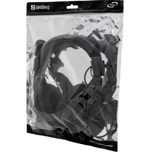 Headset Large | Sandberg Saver USB | svart 325-27 360372 - 3