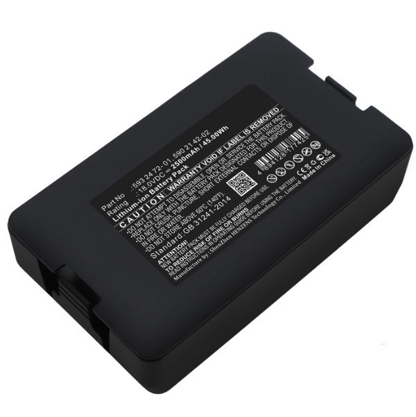 Husqvarna batteri 18V | 2500mAh | 593 24 72-01 / 590 21 42-02 (varumärket 123ink) 5848228-01 5848428-02 5848528-01 5848528-02 5848528-03 AHU00317 - 2