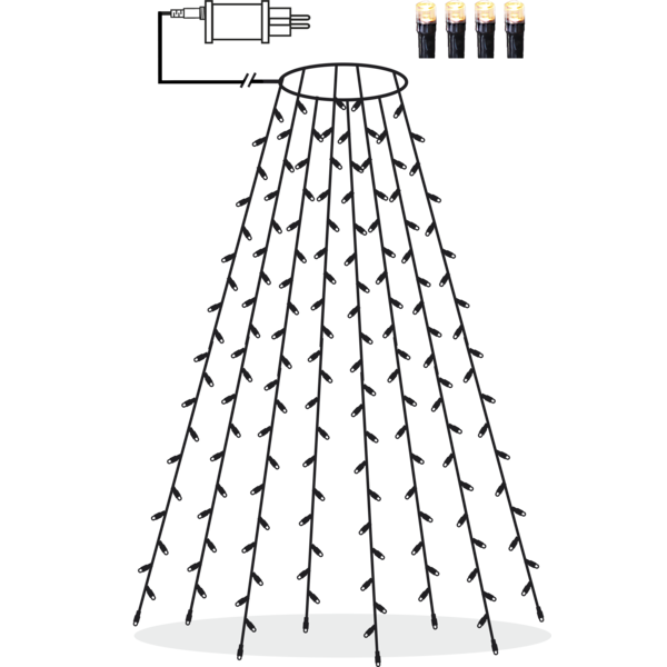 Julgransbelysning utomhus / inomhus | 160 LED [Star Trading] 497-96-1 361563 - 1