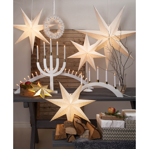 Julstjärna av mässing | 28cm | klassisk [Star Trading] 799-00 361358 - 4