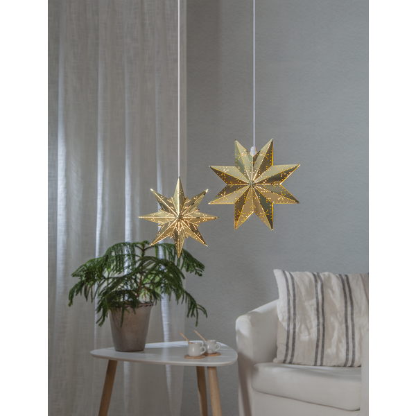 Julstjärna av mässing | 28cm | klassisk [Star Trading] 799-00 361358 - 6