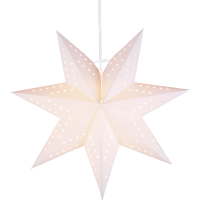 Julstjärna av papper | 34cm | vit [Star Trading] 236-50 361359