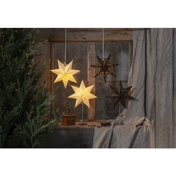 Julstjärna av papper | 34cm | vit [Star Trading] 236-50 361359 - 3