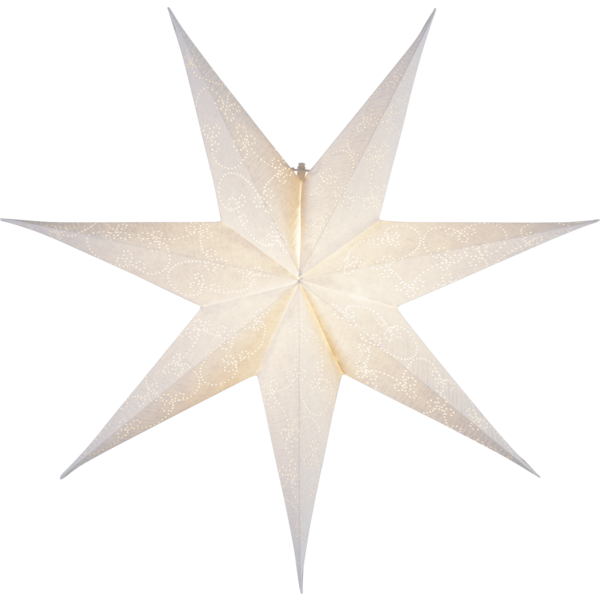 Julstjärna av papper | 63cm | Decorus Vit 501-17 500686 - 1