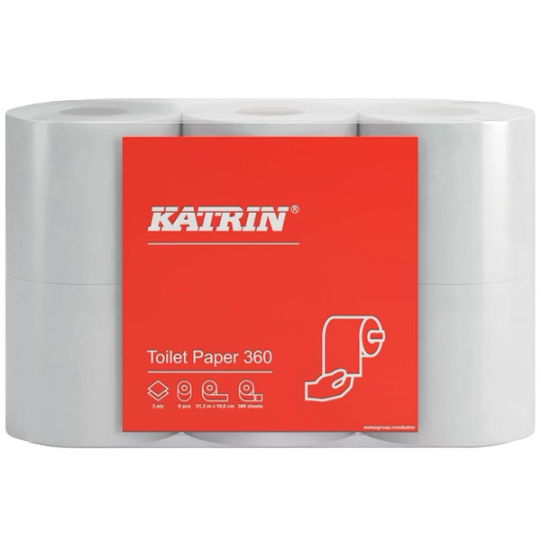 Katrin Toalettpapper Basic Toilet 360 | 6st rullar  360420 - 1