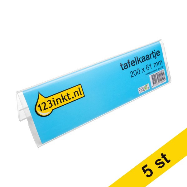 Korthållare 200 x 61mm | 123ink | 5st  301571 - 1