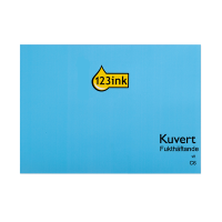 Kuvert C6 vit fukthäftade | toppöppning | 123ink 50st 123-201000-50 300898